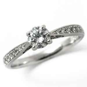 婚約指輪 安い プラチナ ダイヤモンド リング 0.3カラット 鑑定書付 0.353ct Dカラー FLクラス 3EXカット H&C CGL