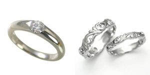 婚約指輪 安い 結婚指輪 セットリング ダイヤモンド プラチナ 0.4カラット 鑑定書付 0.413ct Fカラー VVS2クラス 3EXカット H&C CGL