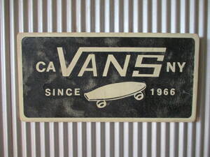 ビンテージサイン木製看板　検）VANSバンズスニーカーサンタクルズスラッシャーカリフォルニアアドバタイジングカフェUSA70s80s90s