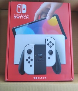 新品未開封 店舗印有 Nintendo Switch ニンテンドースイッチ 有機ELモデル 本体 ホワイト 任天堂