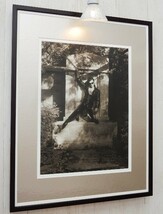 ボノ/1992/アート ピクチャー 額装/Bono/U2/アイリッシュ・アイコン/ダブリン ロック/Framed Bono art pic/大き目額が豪華な壁飾り/白黒_画像2