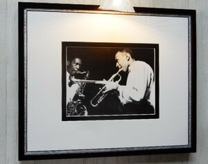 ジョン・コルトレーン/リー・モーガン/アートピクチャー額装/John Coltrane/Lee Morgan/Blue Train Session/お店のディスプレイ/壁飾り