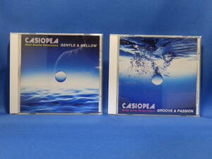 美品 CD カシオペア CASIOPEA GENTLE & MELLOW GROOVE & PASSION ２枚 帯・ハガキ・チラシあり 珍しい 送料込み