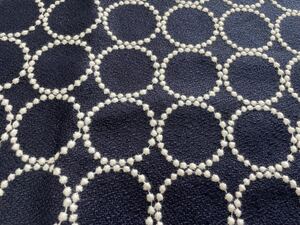 【専用】ミナペルホネン 刺繍生地 タンバリン ネイビー