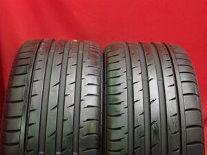 2本 《 コンチネンタル 》 コンチスポーツコンタクト3 [ 235/40R19 ]8.5分山★ マークX ボルボV60 プジョーRCZ n19