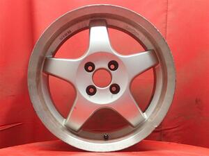 【 ジャンク 】 単品 社外 ホイール 1本 CUP WHEEL LorBer ロルベア ★ 7J-16 PCD100 +32 ハブ57 ★ CUP WHEEL ja16