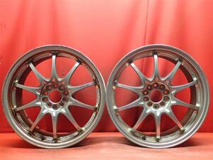 【 鍛造 軽量 】 2本 社外 ホイール VOLK RACING ボルクレーシング CE28N ★ 7.5J-17 PCD100 5穴 +50 ハブ65 ★ ja17