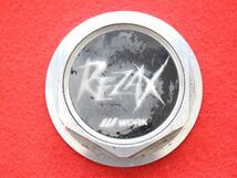 1枚 REZAX WORK 社外 中古 ホイール センターキャップ センターカバー エンブレム オーナメント_画像1