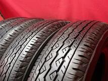 中古タイヤ 155/80R14 88/86N 4本セット ブリヂストン V600 BRIDGESTONE V600 8.5分山 プロボックス_画像4