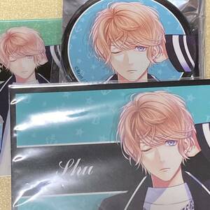 DIABOLIK LOVERS BLACK × AQUAMARINE ディアラバ 貴重　レア　缶バッジ　ブロマイド ノベルティ　特典　セット　シュウ