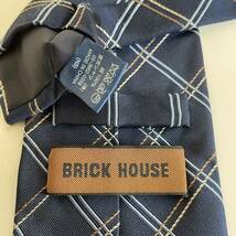 BRICK HOUSE by TOKYO SHIRT（ブリックハウス） ネイビーチェックネクタイ_画像5