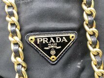 1円スタート!!【PRADA/プラダ】チェーンバック/トートバック/ナイロン(中古品)_画像6