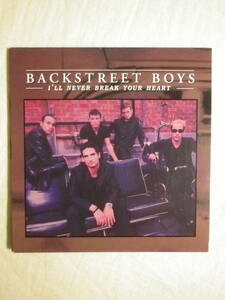 『Backstreet Boys/I'll Never Break Your Heart(1995)』(Zomba Recording 01241-42528-2,USA盤,紙ジャケ,3track,Spanish,Live)