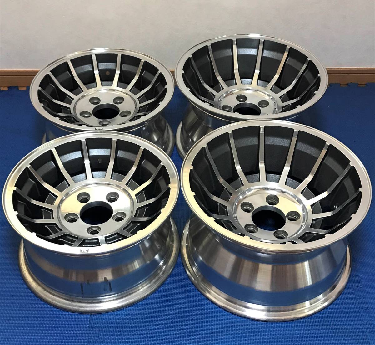 即決 y0802 当時物 114.3 14×7 15×8.5 エンケイバハ ディッシュ カスタム 旧車 SSR ハイエース バニング フォード マスタング ダッジ