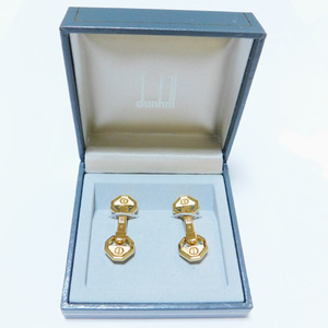  ultimate beautiful goods dunhill Dunhill cuffs men's Gold color superior article regular goods 