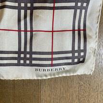 BURBERRY バーバリー チェック柄 バーバリーチェック シルクスカーフ_画像3