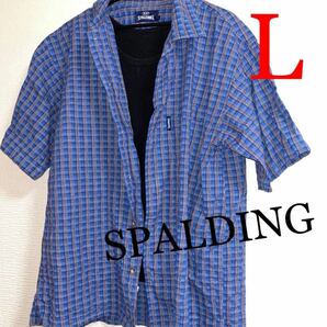 SPALDING スポルディング　メンズシャツ　半袖　オーバーサイズ　L