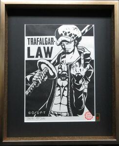 ワンピース　ONE PIECE　トラファルガー・ロー　木版画　♯　複製原画　絵画　げんがｓ