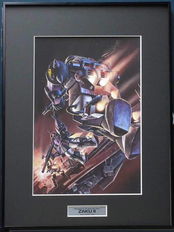 Kenichi Ishibashi Farbreproduktion Illustration Gunpla Box Art Collection ZAKUII ♯ Reproduktion Original Illustration Gemälde, Kunst, Unterhaltung, Animation, Original-Kunstwerk, Einstellung der Materialsammlung