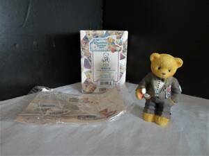 R534【新品・デッドストック】高さ8.5cm×幅5.5cm Cherished Teddies チェリッシュ・テディ エネスコ 陶器人形 クマ 476315