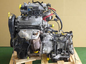 H8年 ワゴンR E-CT21S エンジン オートマミッション セット F6A 3AT 103402km 低速走行テストOK[ZNo:04004092]