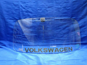S49年 VW ビートル 空冷 タイプ1 ワーゲン 11D リアウインドガラス アンテナ付 ジャンク品 リアガラス[ZNo:03000807]