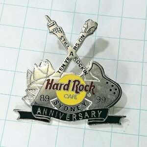 送料無料)Hard Rock Cafe シドニー １０年 アニバーサリー ギター ハードロックカフェ PINS ブローチ ピンズ A10977