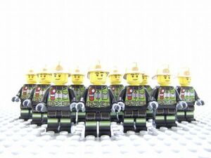 MM19　レゴ　ミニフィグ　消防士・金　10個セット　新品未使用　LEGO社純正品