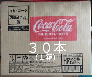 コカ・コーラ250ml缶×30本(1ケース)です。賞味期限23年05月～。たっぷりの賞味期限です