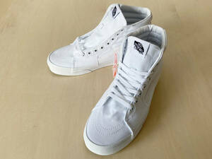 27cm 白 ホワイト バンズ スケハイ VANS SK8-HI True White US9/27cm VN000D5IW00