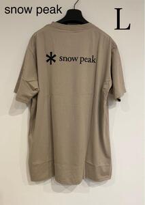 スノーピーク snow peak Tシャツ トップス 半袖 ロゴ 新品 L