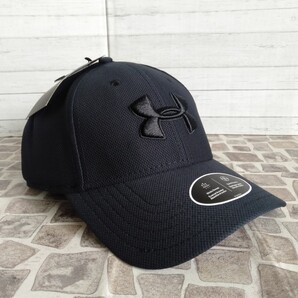 【57-60cm 】アンダーアーマー UNDER ARMOUR キャップ ロゴ刺繍 ブラック ゴルフ ジム ダンス トレーニング