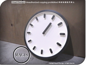 ■展示品■MAGIS/マジス■高級■AC510■TEMPO/テンポ■wall clock/ウォールクロック■深澤直人■white/black■壁掛け時計■1.7万■yyk633t