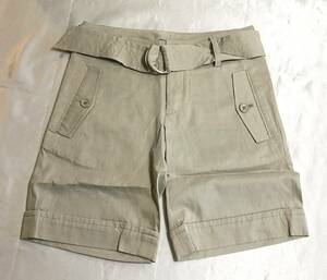  free shipping!INED short pants light beige size 7 Sara Sara cloth 