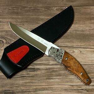 【新品】ジーサカイ 桜2 カリンコブ シースナイフ ハンティングナイフ ブッシュクラフト ガーバー
