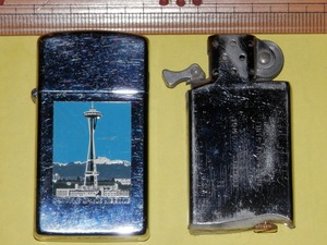 Zippo ミニ スリム SEATTLE SPACE NEEDLE M.I.B. メン・イン・ブラック オイルライター ジッポー