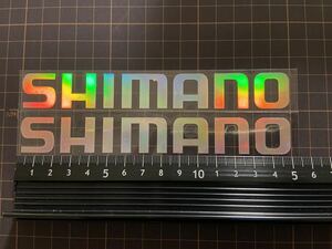 即決 送料無料 2枚 SHIMANO シマノ プリズムステッカー ロードバイク mtb クロスバイク デカール 自転車 釣り フィッシング