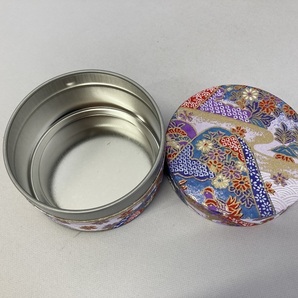 【茶筒】貼缶 平形ミニサイズ ◆友禅柄（４） 容量60g用 お茶の保管 小物入にの画像3