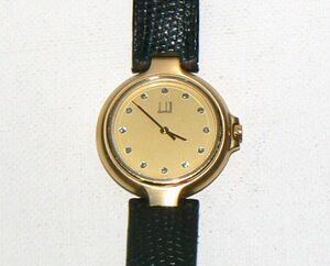 dunhill(ダンヒル)　ミレニアム　12Pダイア　紳士腕時計　クォーツ　買取補償５万　814185BLCB