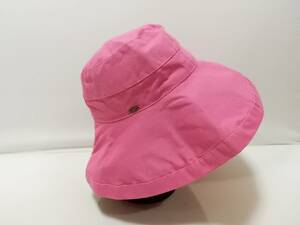 「送料無料」スカラ：SCALA♪綺麗で可愛い：ピンク色：お洒落：コットン帽