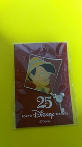 非売品　ディズニー25周年記念　ピンバッチ　ピノキオ　25th