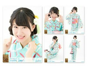 NMB48 上西怜 個別生写真 2017 8月 August-sp 5枚セット