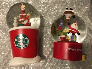 スターバックス クリスマス レッド スタバ スノードーム STARBUCKS オブジェ 置物 サンタさん タンブラー 型