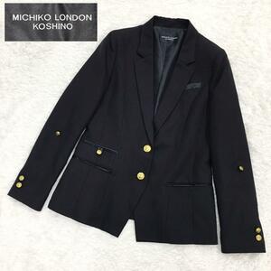 MICHIKO LONDON KOSHINO ミチコロンドン コシノ テーラードジャケット ストライプ 金ボタン レディース 子供 キッズ サイズ165A