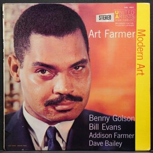 【米国盤】ART FARMER 両溝 EAR刻印 MODERN ART アートファーマー UNITED ARTISTS 名盤 BENNY GOLSON / BILL EVANS / DAVE BAILEY