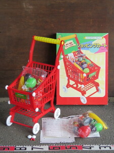 ストロベリーランド ショッピングカート おもちゃ/昭和レトロ 平成 ままごと 玩具 買い物カゴ スーパー 収納 キャリー 什器 オブジェ