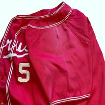 USA製 50's MacGregor マクレガー ヴィンテージ ベースボールシャツ Mサイズ 36 レッド フェード 赤 チェーン刺繍 フェルト チノツイル_画像10