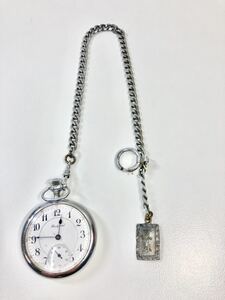 Rockford ロックフォード アンティーク 最初期 懐中時計 機械式 鍵巻き レアムーブメント 自動巻 AT ヴィンテージ 希少品 骨董品 高級 米国