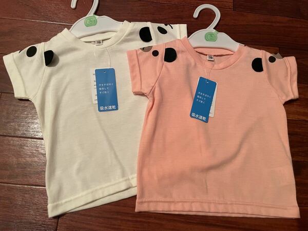 ベビー服☆Tシャツ パンダ くま 2枚セット 新品 タグ付き