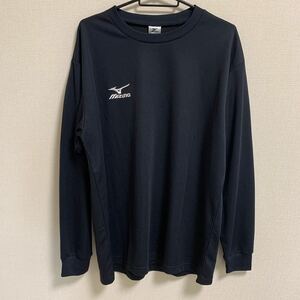 【XO】MIZUNO 長袖 プラクティスシャツ ミズノ 陸上 サッカー 黒 ブラック スポーツウェア トレーニングウェア ランニングウェア XL XXL